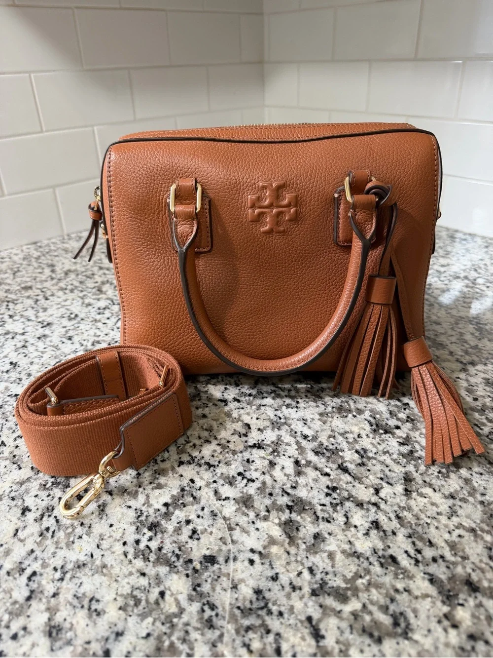 Tory Burch Thea Web Small Satchel